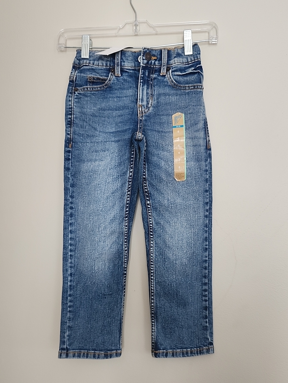 Boys Classic Straight-Leg  Jeans in Medium Blue, 6